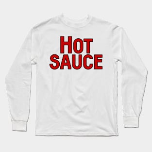 Hot sauce cool red design Long Sleeve T-Shirt